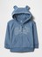 Bebek Mavi Gap Logo Fransız Havlu Kumaş Fermuarlı Sweatshirt 1