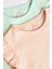 % 100 Pamuklu Pastel Pembe Animal Baskı Romper 2’li Set 4