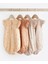 Pamuklu Beige Cream Floral 4’lü Romper Set 2