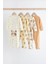 % 100 Pamuklu Krem Animal 4'lü Tulum Set 2