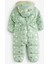 Mint Green Tam Polar Astarlı Suya Dayanıklı Kar Tulumu 2