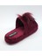Bordo Peluş Ev Terliği 2