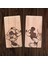 Mickey Mouse ve Minnie Mouse Desenli Ahşap Tuzluk/biberlik Set 2