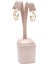 Çelik Küpe Yarım Kalp Motifli 3'lü 2.5 cm Genişlik 2.5 cm Uzunluk Altın Sarısı (Gold) 3