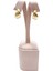 Çelik Küpe Burgu Motifli 3'lü Yarım Halkalı 1 cm Genişlik 2 cm Uzunluk Altın Sarısı (Gold) 3