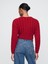 Kadın Kırmızı Gap × Cult Gaia Cable Örgü Crop Hırka 3