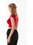 Basic Bisiklet Yaka Crop Tişört 4