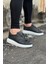 K&a KA010 Gri Cilt Erkek Casual Ayakkabı 1