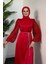 Kadın Carlotta Balon Kol Saten Abiye 4