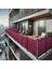 90CM Yükseklikliler Bordo Pvc Su Geçirmez Balkon Demiri Korkuluk Çit Branda 1
