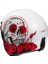 V31 Desto Mc1 Yarım Motosiklet Kaskı Beyaz Kırmızı 3
