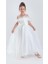 Uzun Etek Kız Çocuk Robası Şifon Abiye M00723 4