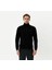 Erkek Siyah Tam Fermuarlı Sweatshirt 2419002 1