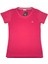 0 Yaka Regular Kalıp Mürdüm Kadın T-Shirt 3