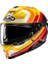 I71 Vız MC3SF Kapalı Motosiklet Kaskı Sarı Turuncu 2