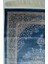Bambu Iplikten Dokuma Parlak Tuşeli Mavi Renk Halı (83 x 125 cm ) 2