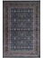 Hereke Yedi Dağın Çiçeği Desenli Siyah ve Bordo Renk Bambu Halı (80 x 125 cm ) 1