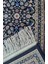 Hereke Yedi Dağın Çiçeği Desenli Siyah ve Bordo Renk Bambu Halı (80 x 125 cm ) 3