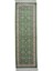 Hereke Yedi Dağın Çiçeği Desenli Bambu Iplikten Dokuma Parlak Tuşeli Yeşil Renk Yolluk (60 x 180 cm ) 2
