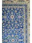 Hereke Yedi Dağın Çiçeği Desenli Mavi Renk Bambu Halı (80 x 125 cm ) 3