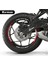 Rks (Qj Motor) Srk 250RR Motosiklet Jant Iç ve Dış Set Sticker Etiket Modeli Kırmızı 1