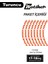 Rks (Qj Motor) Srk 250RR Motosiklet Jant Iç ve Dış Set Sticker Etiket Modeli Turuncu 3