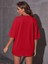 Miami Baskılı Oversize Salas Boyfriend Kadın T-Shirt Top Bluz 3