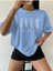 Over Thınkıng Baskılı Kadın / Kız Salas Oversize Salas T-Shirt Boyfriend 1