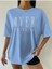 Over Thınkıng Baskılı Kadın / Kız Salas Oversize Salas T-Shirt Boyfriend 2