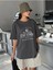 Kadın / Kız Füme Oversize T-Shirt Stay Strong Baskılı 1