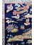 Iran Av Sahnesi Figürlü Lacivert Renk Bambu Halı (83 x 125 cm ) 1
