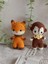 Amigurumi Organik Örgü Hayvan Oyuncak Uyku Arkadaşı (Kumkurdu Tilki, Maymun, Inek) 4