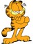 11,5 x 8 cm Garfield Kedi Cat Oto Cam Araba Telefon Laptop Sticker 1