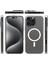 iPhone 16 Pro Max Kılıf Magsafe Şarj Özellikli Şeffaf Sert Pc Embos Kılıf 5