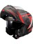 Strobe 2 Phantom Mat Tıtanıum-Gri-Kırmızı Kask 4