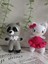 Amigurumi Örgü Hayvan Oyuncak Uyku Arkadaşı ( Rakun, Hello Kitty) 1