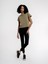 Loose Fit Haki Kadın T-Shirt LF2035741 2