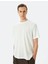 Bisiklet Yaka Kısa Kollu Ekru Erkek T-Shirt 5SAM10065HK 1
