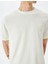 Bisiklet Yaka Kısa Kollu Ekru Erkek T-Shirt 5SAM10065HK 4