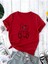 Unisex A Bear Baskılı Oversize T-Shirt Salas Boyfriend 1