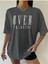 Over Thınkıng Baskılı Kadın / Kız Salas Oversize Salaş T-Shirt 1