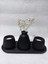 Pampas Vazolu Tabaklı Ikili Tealight Mumluk Set 1