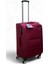 Bordo Kabin (Küçük) Orta ve Büyük Boy 3'lü Carry-On Lüks Kumaş Valiz Seti ES0015 2