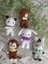 Amigurumi Örgü Hayvan Oyuncak Uyku Arkadaşı (Ayıcık, Kedi, Tavşan, Lama, Maymun) 1