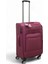 Bordo Kabin (Küçük) Orta ve Büyük Boy 3'lü Carry-On Lüks Kumaş Valiz Seti ES0043 2