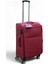 Bordo Kabin (Küçük) Orta ve Büyük Boy 3'lü Carry-On Lüks Kumaş Valiz Seti ES0011 2
