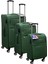 Haki Kabin (Küçük) Orta ve Büyük Boy 3'lü Carry-On Lüks Kumaş Valiz Seti ES0011 1