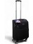 Siyah Kabin (Küçük) Orta ve Büyük Boy 3'lü Carry-On Lüks Kumaş Valiz Seti ES0011 3