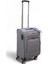 Gri Kabin (Küçük) Orta ve Büyük Boy 3'lü Carry-On Lüks Kumaş Valiz Seti ES0043 3