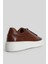 Tommy Erkek Deri Sneaker Ayakkabı Taba 111230187 5